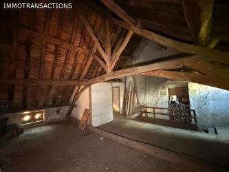 Maison ancienne avec garage et jardin